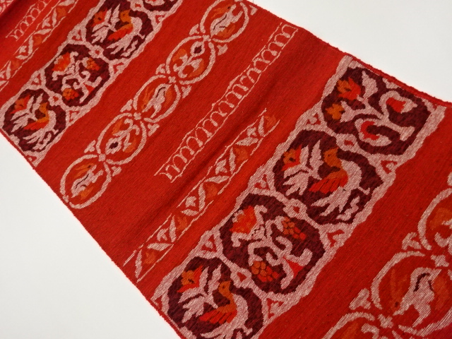 JAPANESE KIMONO / TSUMUGI HORIZONTAL ROW / BIRD / RABBIT / FLOWER / LE